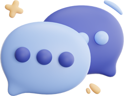 Chat Bubble 3D Icon