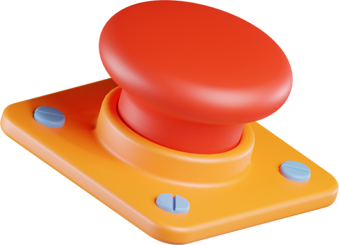 Red Button 3D Icon